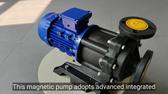 Bomba centrífuga magnética segura y eficiente, resistente a la corrosión en aguas residuales, gases de escape y tratamiento de superficies. OEM